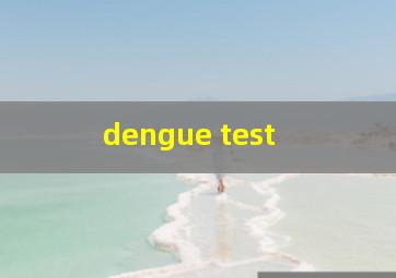  dengue test